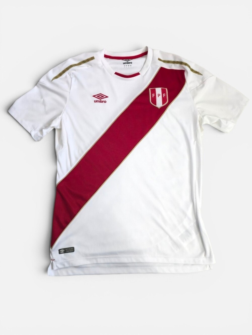 Umbro 2018 World Cup Peru Home Soccer Football Blokecore Jersey